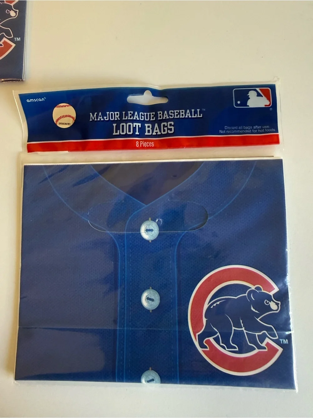 CHICAGO CUBS MLB Loot Bags Lot of 30 Amscan Baseball Party Favor Bags 2010 NEW